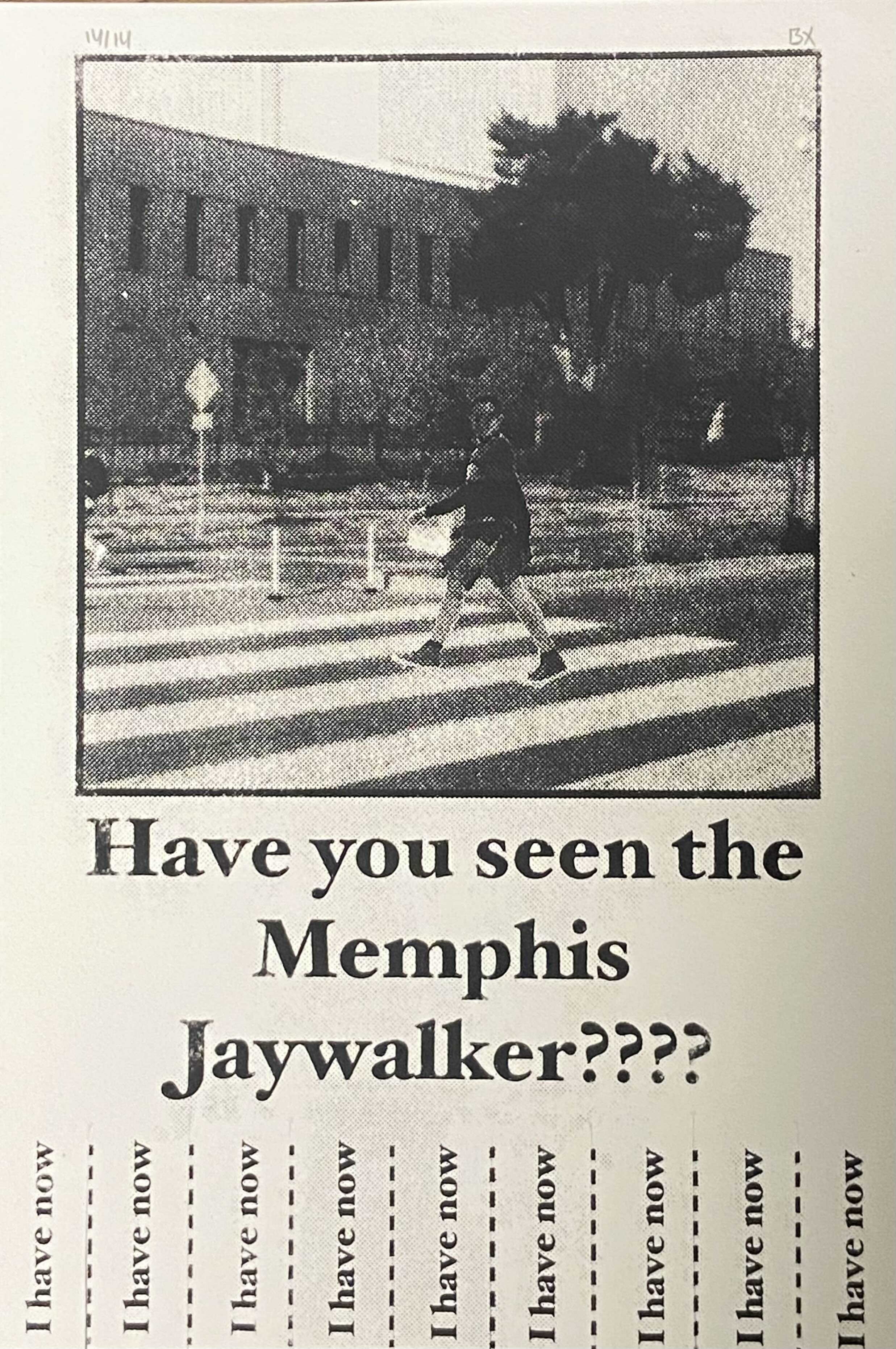 Memphis Jaywalker | Screenprint | 2024